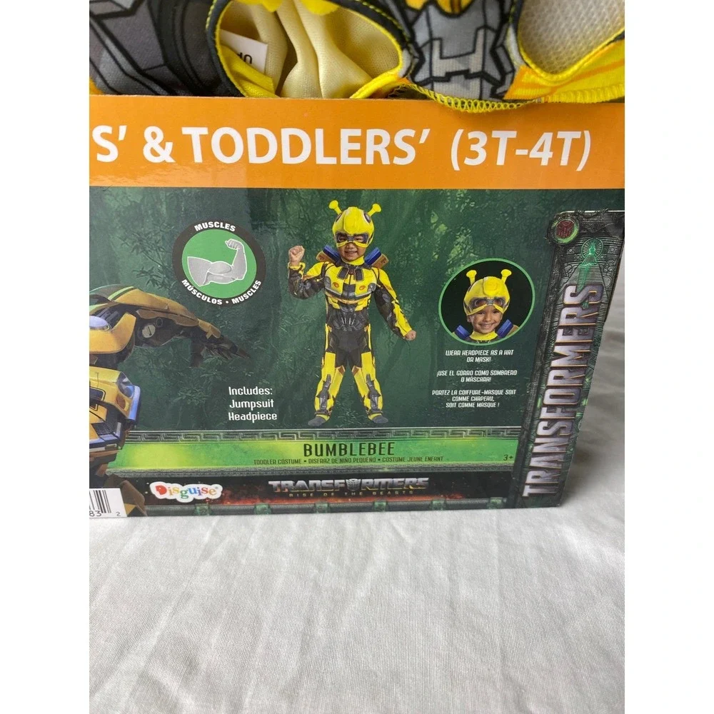 Transformers Bumblebee Costume Infant Toddler 3T‎ 4T Rise of the Beasts